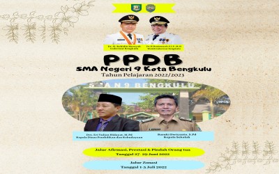 PPDB SMAN 9 BENGKULU TAHUN 2022-2023