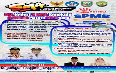 SPMB 2025/2026 SMAN 9 Kota Bengkulu  (Sistem Penerimaan Murid Baru)